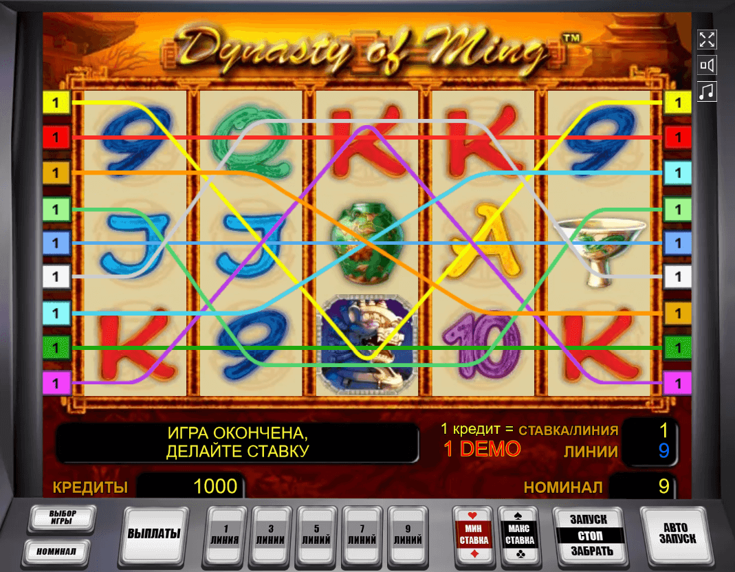 игровой автомат dynasty of ming
